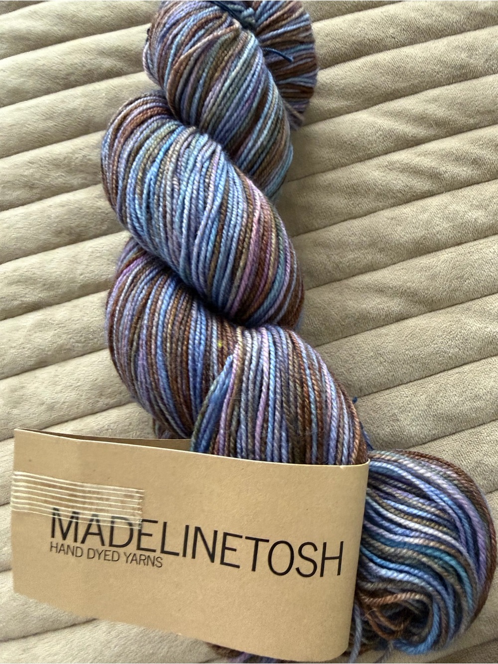Madeline Tosh yarn - Multicolor Blue Brown Blend